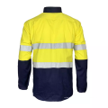 Long Sleeve Safety Work Shirt With Reflective Tape